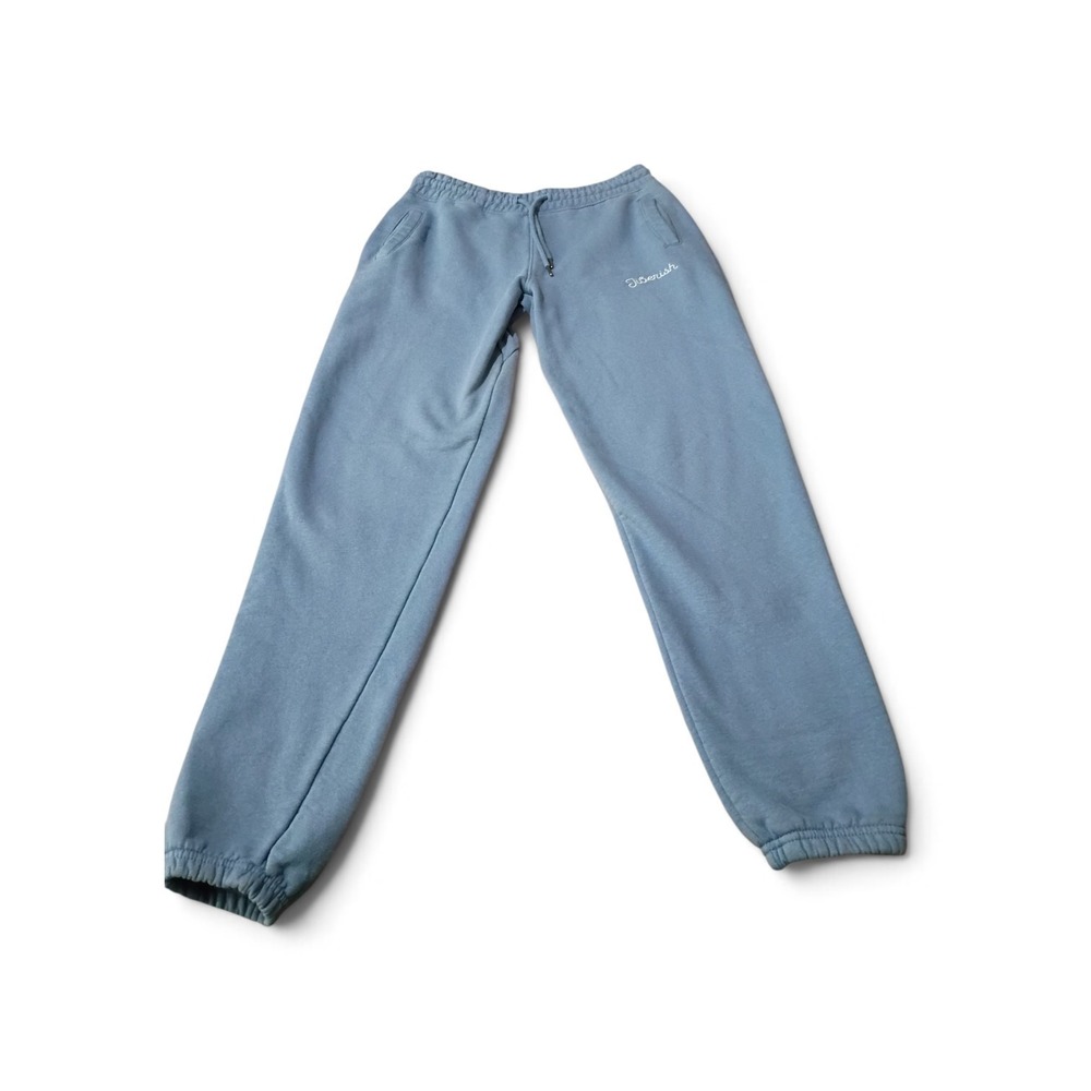 Jiberish Light Blue Embroidered Logo Sweatpants Mens Medium Streetwear Joggers